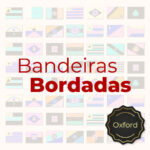 Bandeira BORDADA Histórica, Religiosa ou Tribos de Israel - Tecido Oxford - 100% Poliéster (G6)