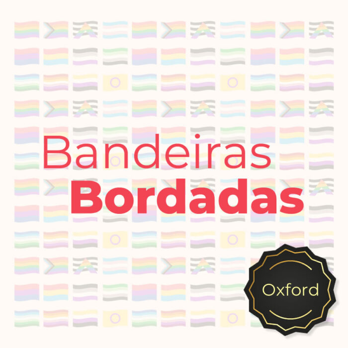 Bandeira BORDADA Movimentos - Tecido Oxford - 100% Poliéster (G3) - Imagem 1