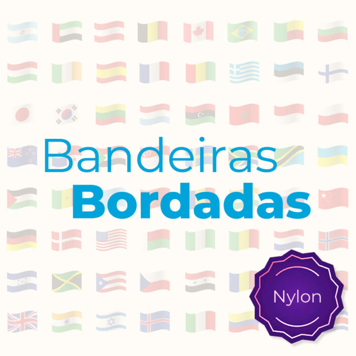 Bandeira BORDADA de Organizações - Tecido Nylon - 100% Poliamida (G4) - Imagem 1