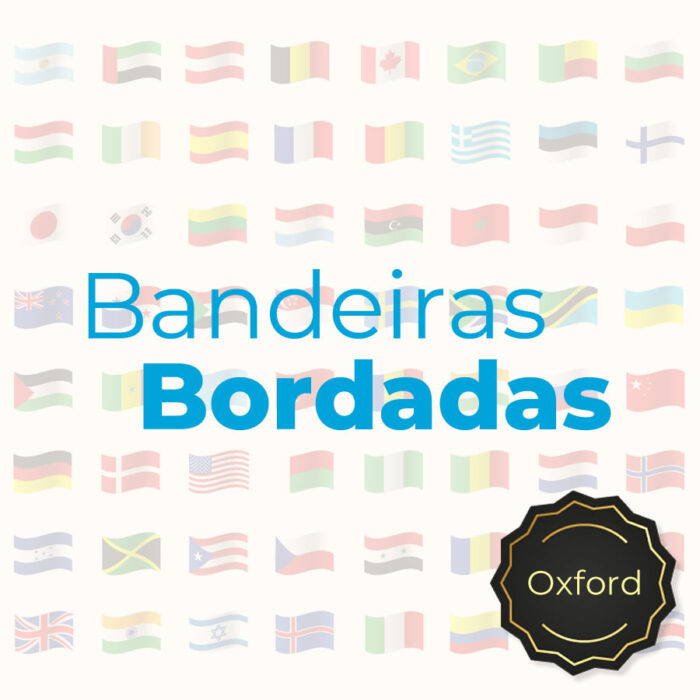 Bandeira BORDADA de Organizações - Tecido Oxford - 100% Poliéster (G4) - Imagem 1